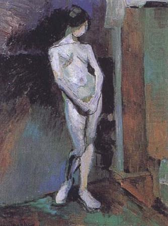 Henri Matisse Standing Model-Blue Academy (mk35) china oil painting image